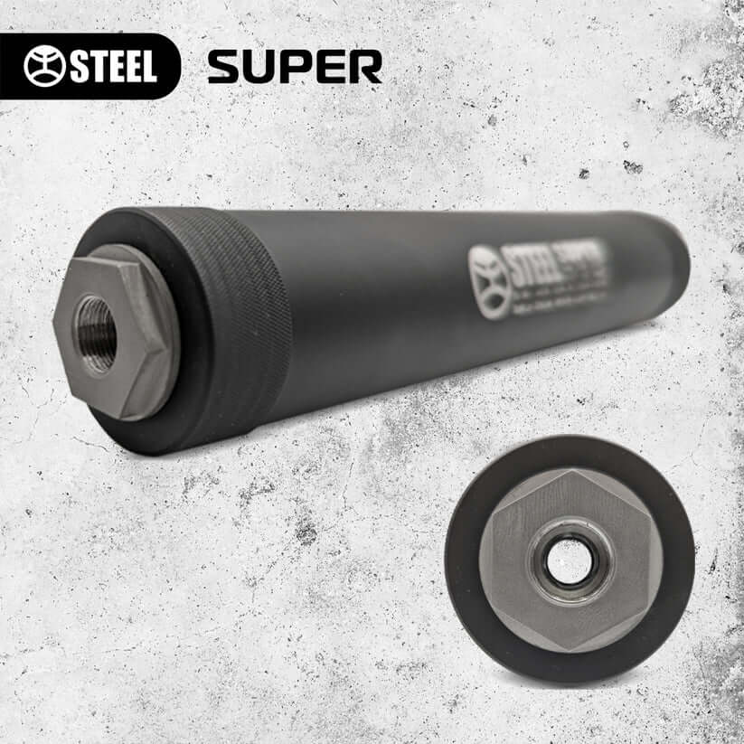 Саундмодератор Steel SUPER 9 - 9мм 1/2x28 Фото 2